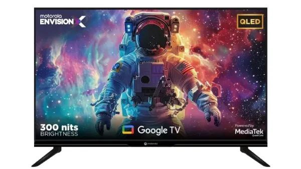 Motorola EnvisionX QLED TV ரூ.10799 பட்ஜெட்ல QLED டிவி.. 1.5GB ரேம்.. 8GB மெமரி.. 20W ஆடியோ..