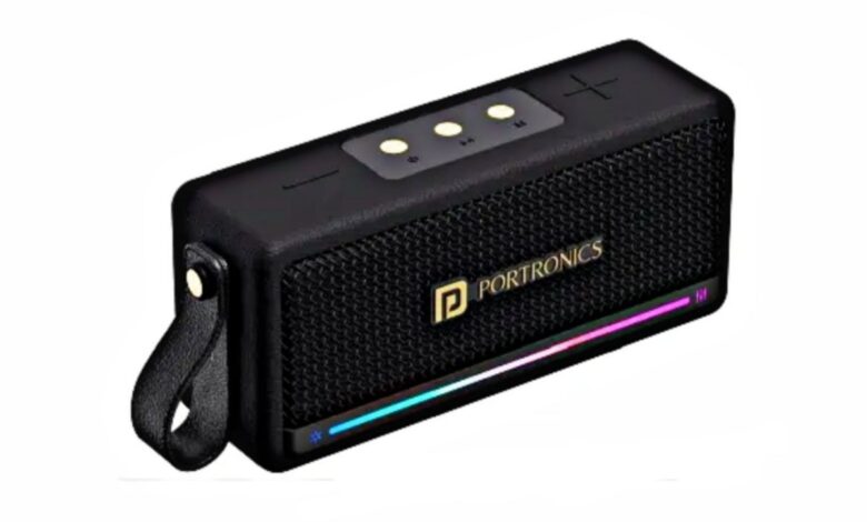 Portronics Harmony Mini கிழியுது சவுண்ட்.. பிரீமியம் லுக்.. மார்ஷெல் ஸ்பீக்கர் மாதிரி இருக்கு.. ஆன விலை ரொம்ப கம்மி..